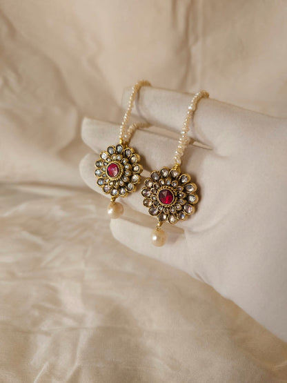Ruh-kashmir pearl studs