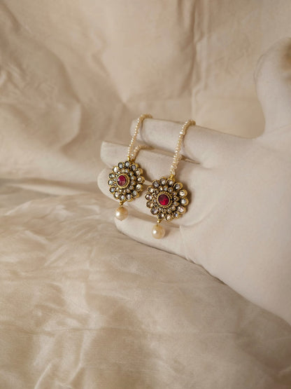Ruh-kashmir pearl studs