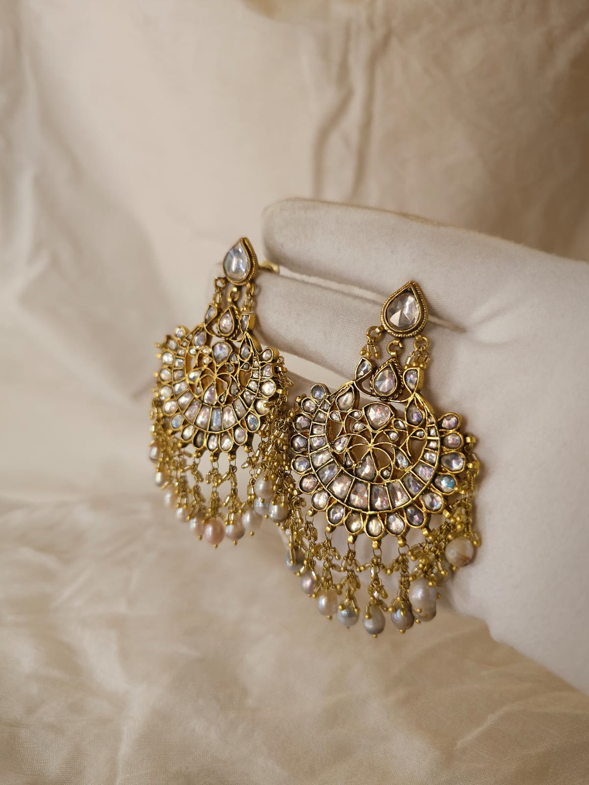 Golden belle fairy chandbali