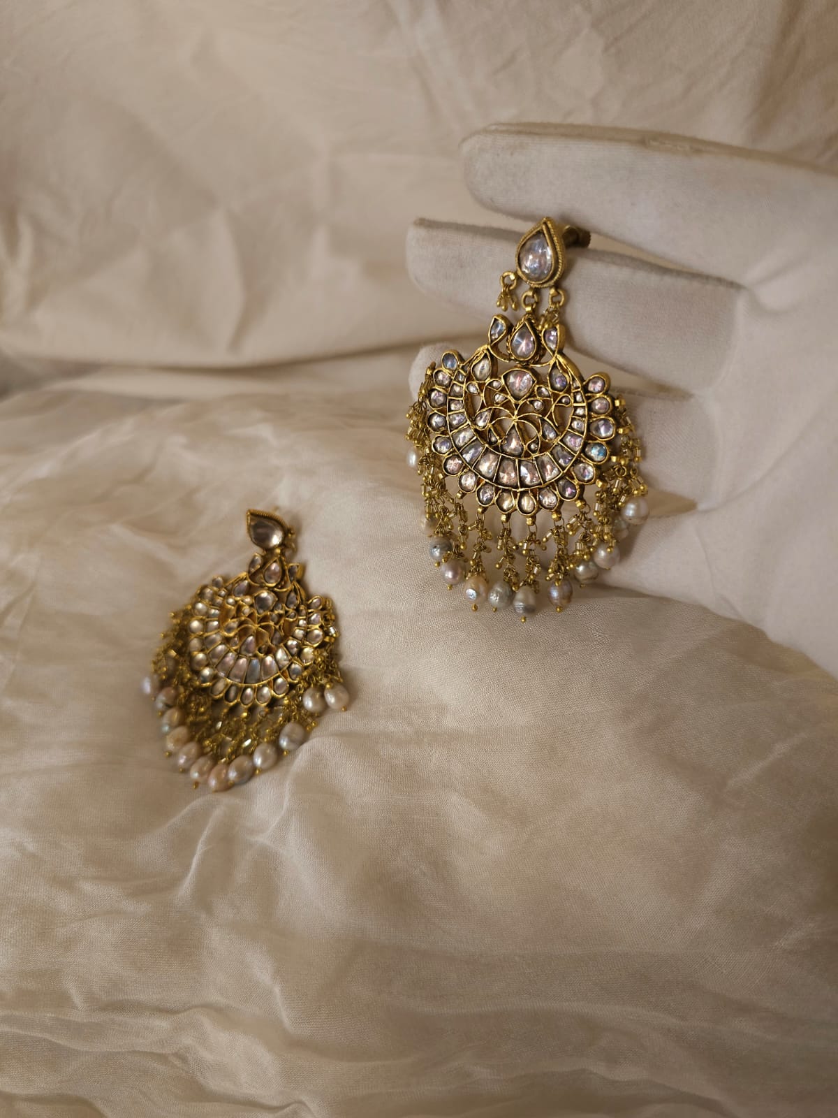 Golden belle fairy chandbali