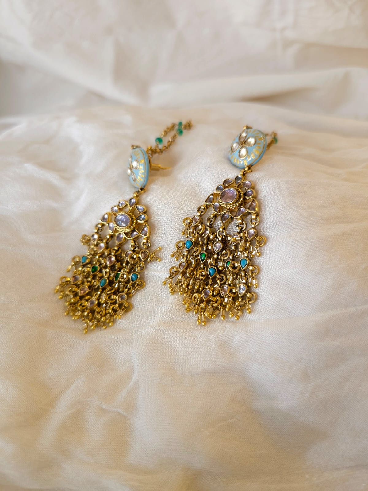 Meghdoot sky earrings