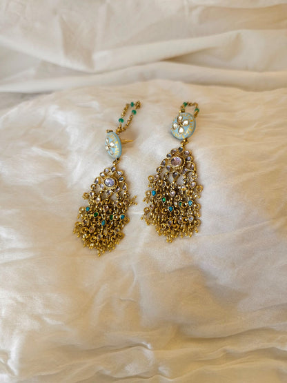 Meghdoot sky earrings