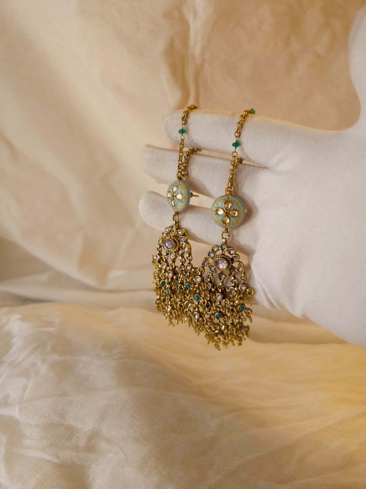 Meghdoot sky earrings