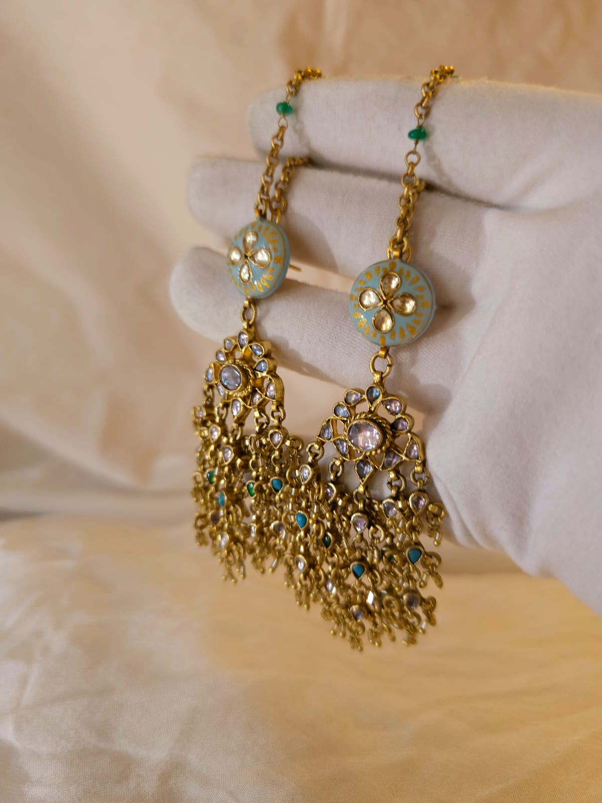 Meghdoot sky earrings