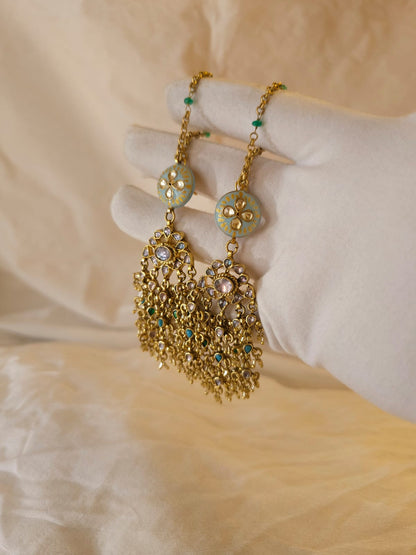 Meghdoot sky earrings