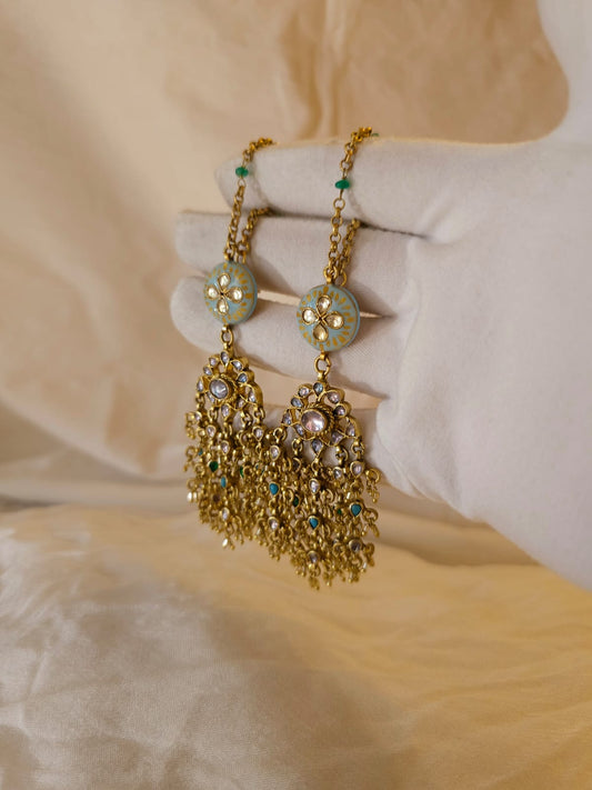 Meghdoot sky earrings