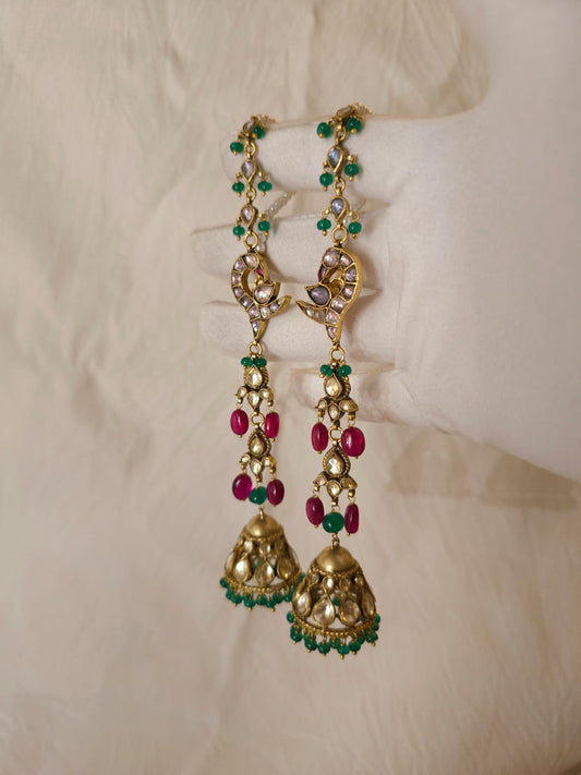 Ruh-kashmir prolonged jhumkas