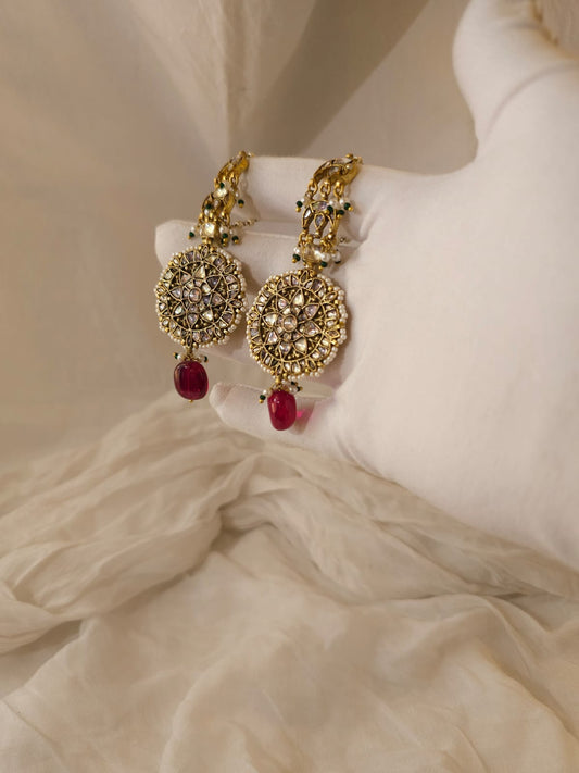 Ruh-kashmir empress earrings