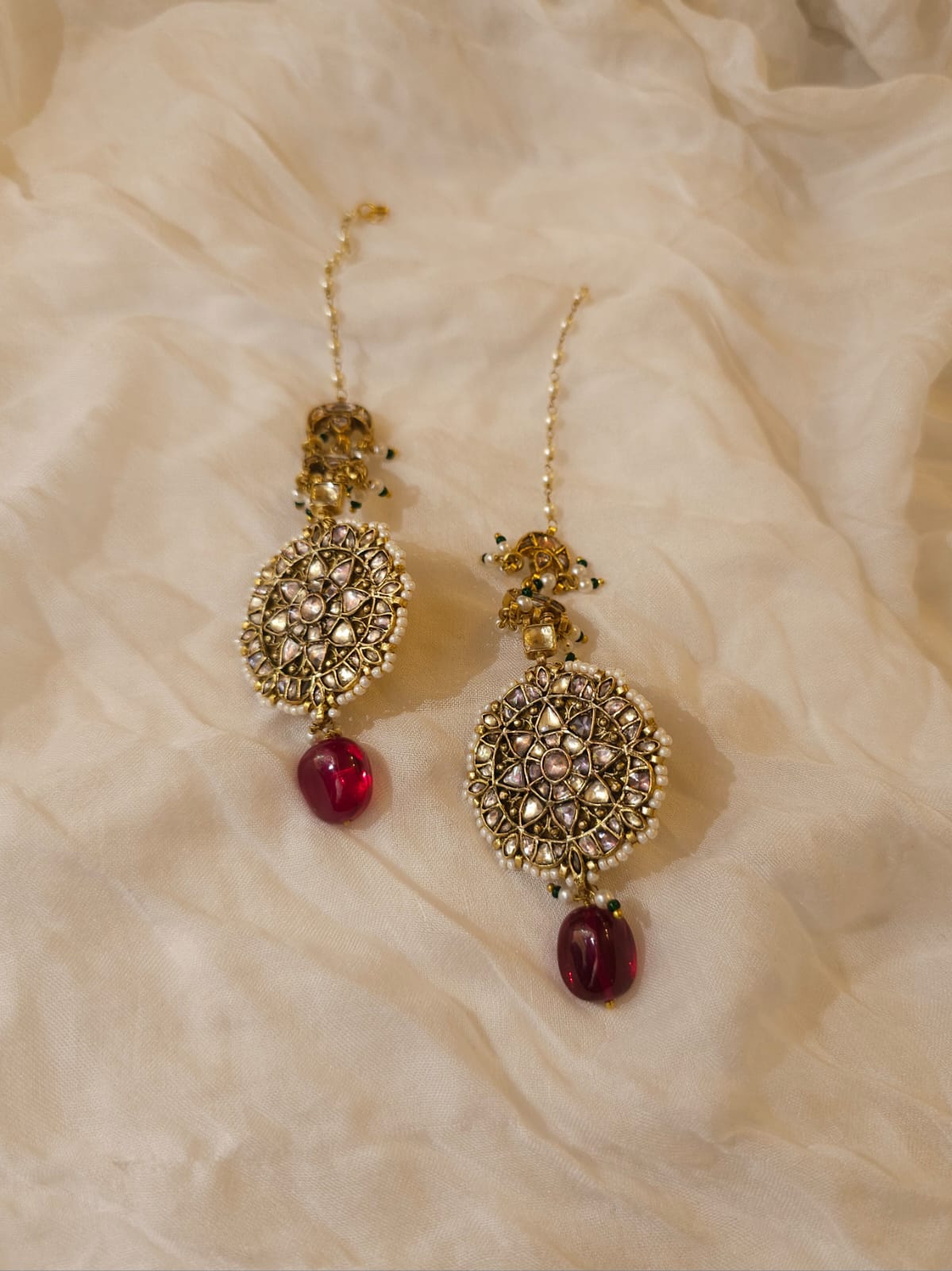 Ruh-kashmir empress earrings