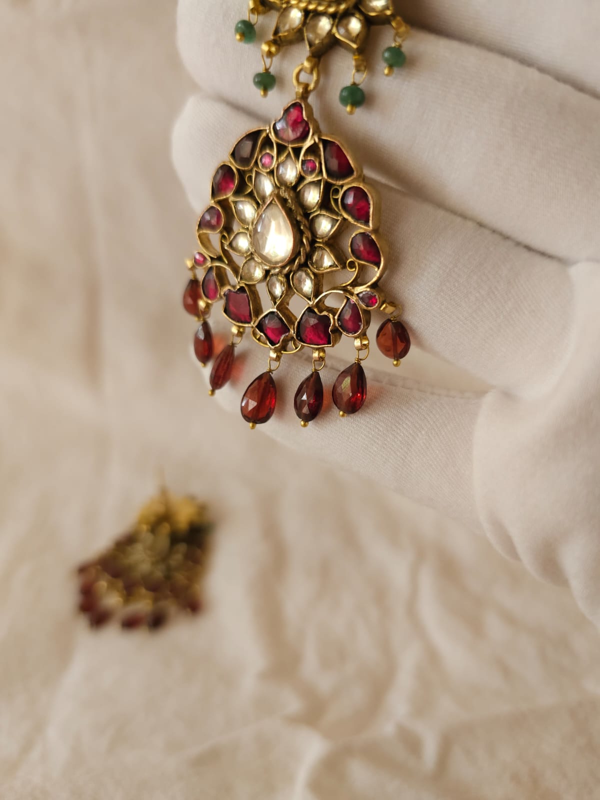 Pride of 19th century garnet earrings