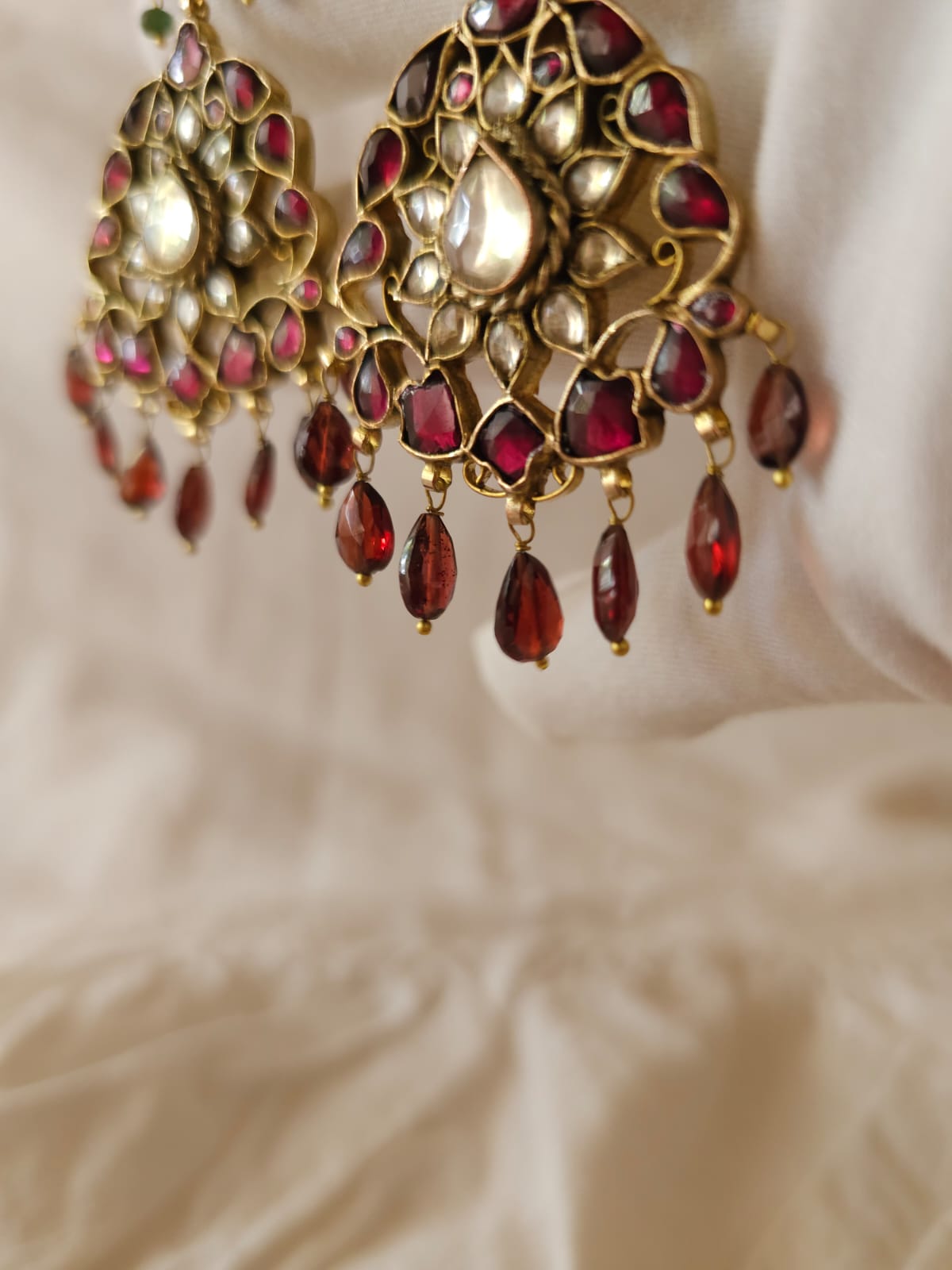Pride of 19th century garnet earrings
