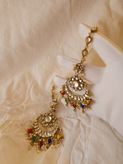 Imperial navratan chandbali