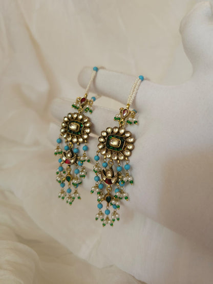 Gwal jhanki chandelier earrings