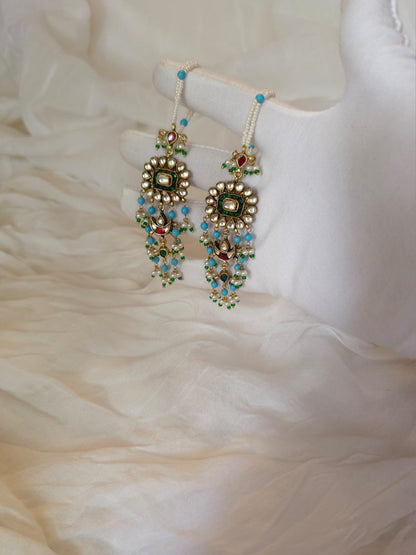 Gwal jhanki chandelier earrings