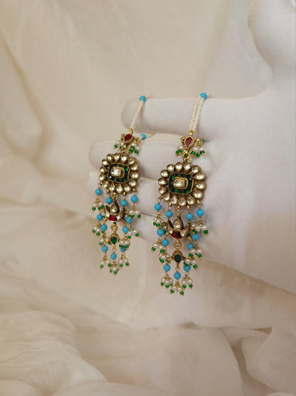 Gwal jhanki chandelier earrings