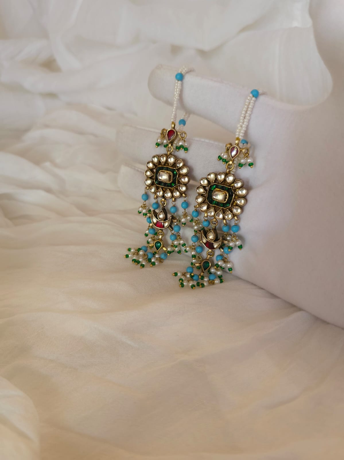 Gwal jhanki chandelier earrings