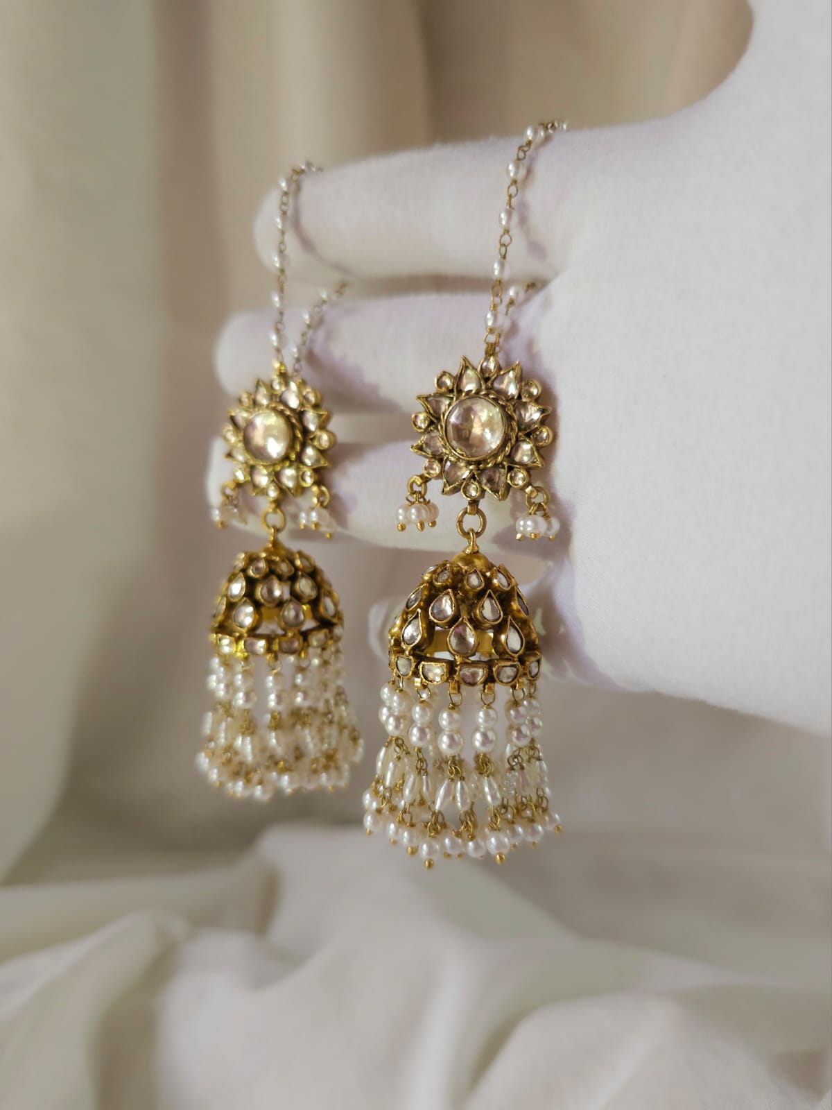 The 4th empress jhumkas
