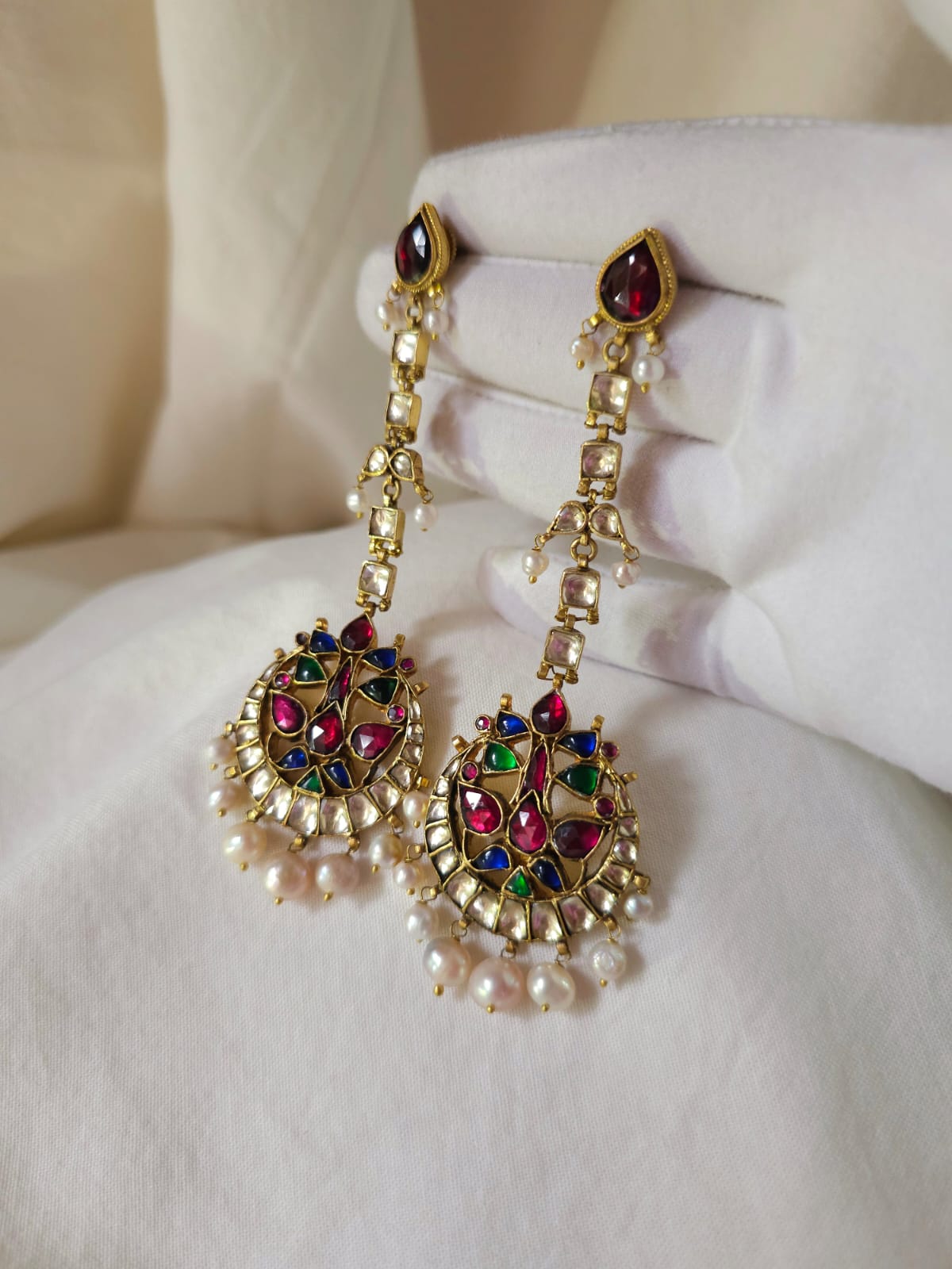 Ancient meso long earrings