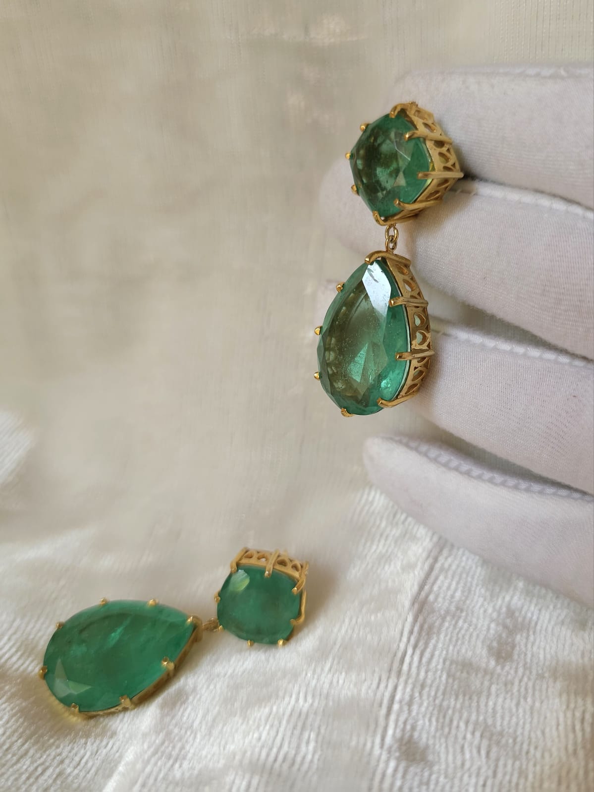 Maniharo ka green earrings