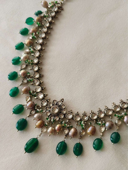 Falak haar silver necklace