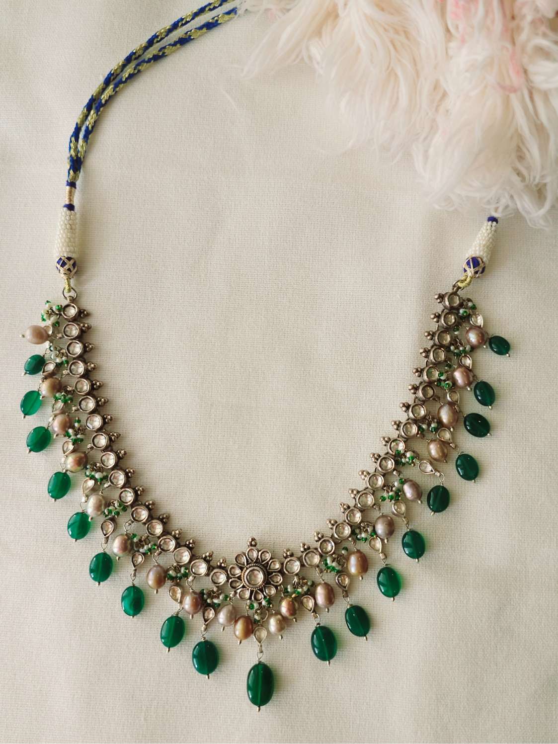 Falak haar silver necklace