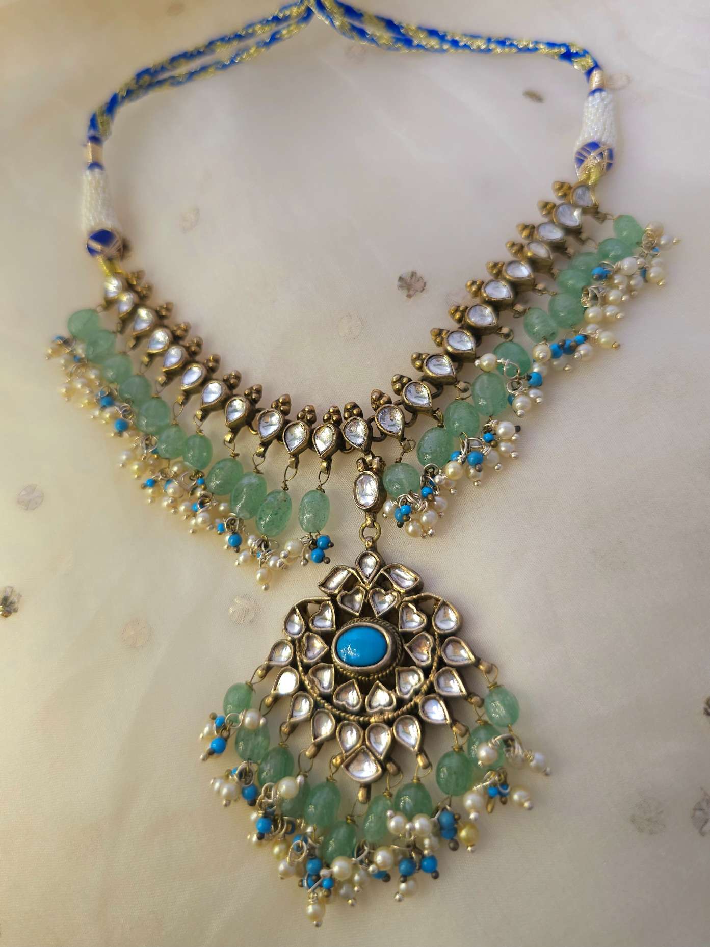 Chandra taal fern necklace