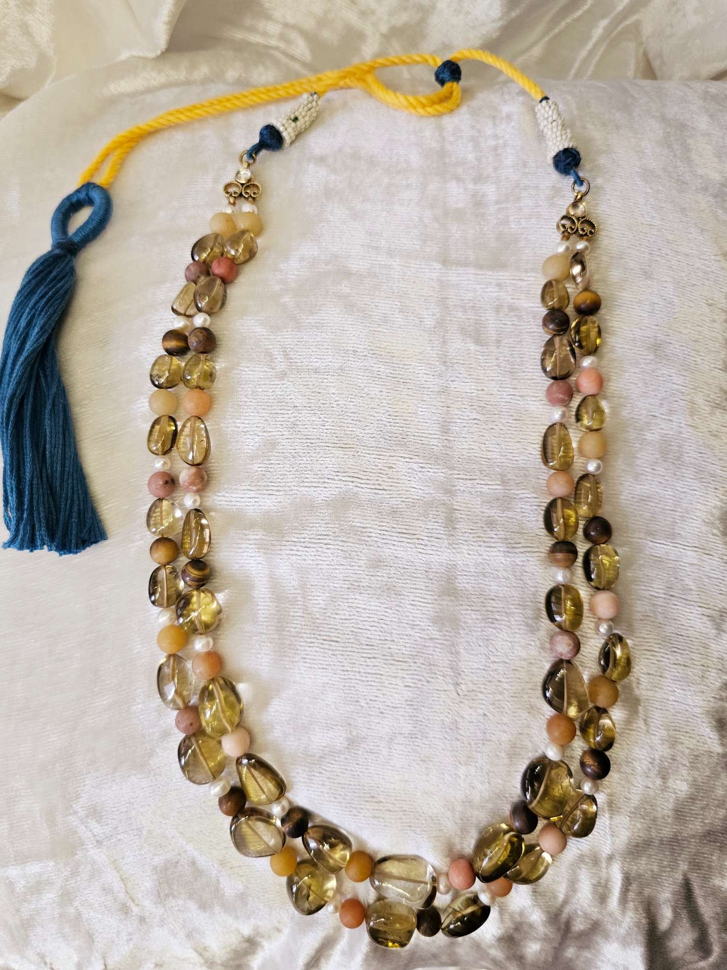 Suraj tal unisex fire kantha necklace