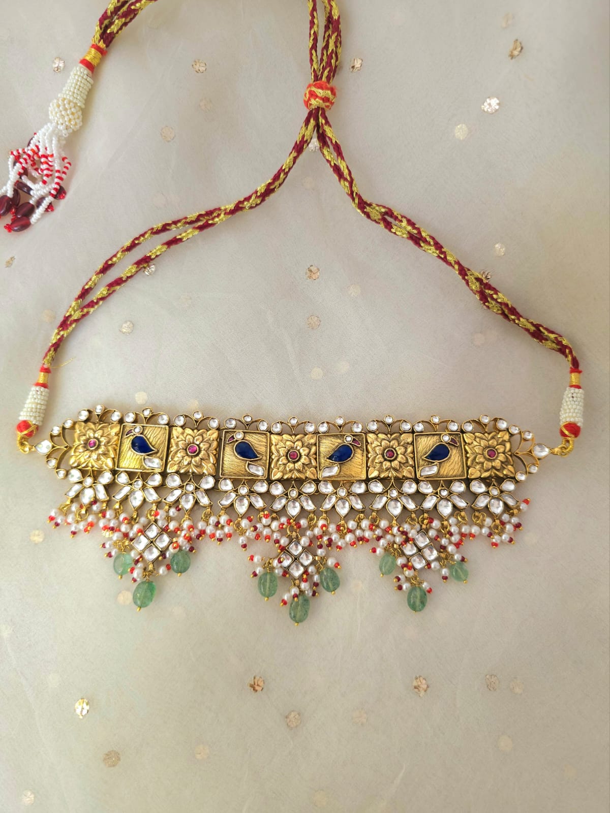 Shalimar golden choker set