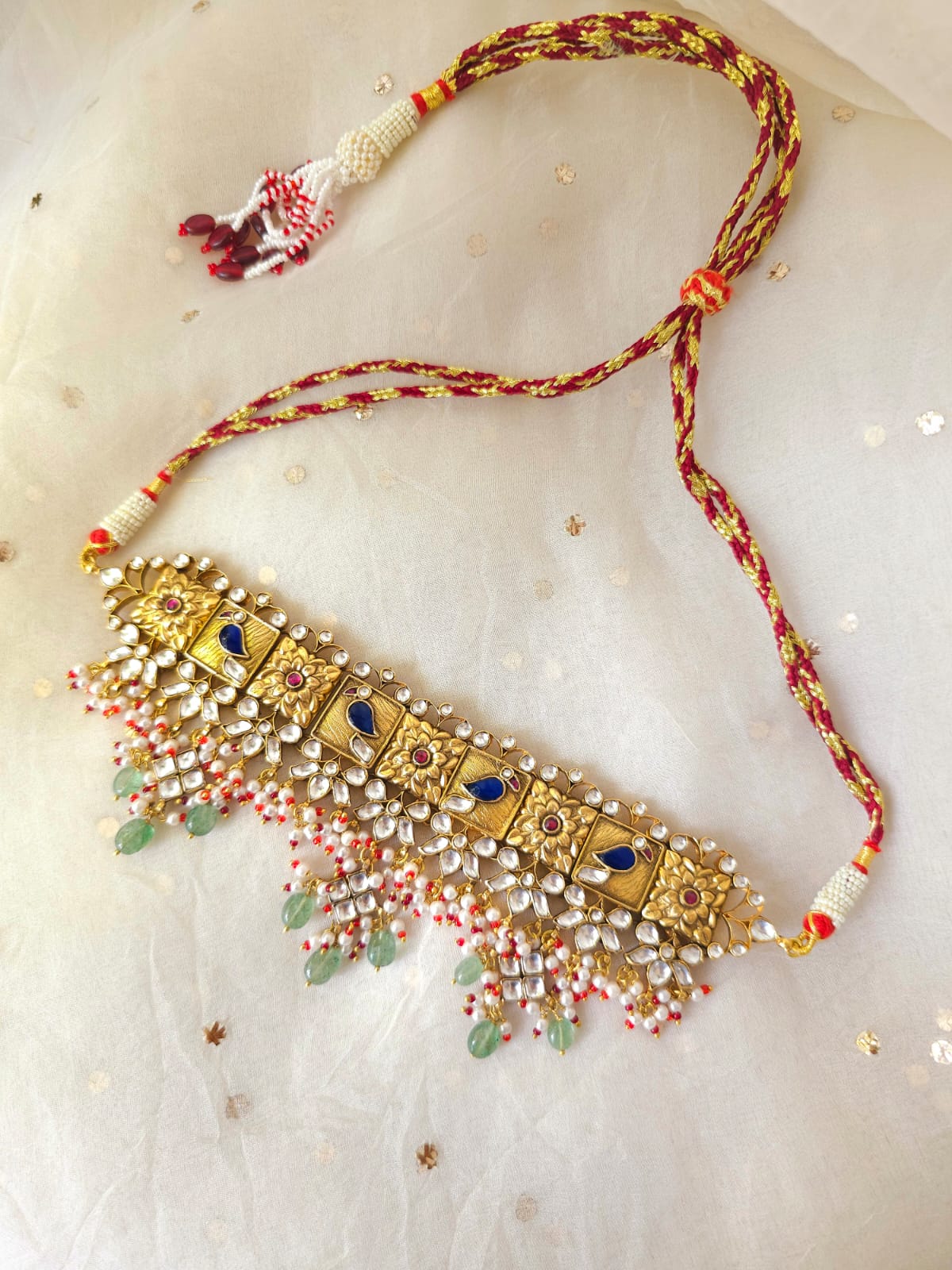 Shalimar golden choker set