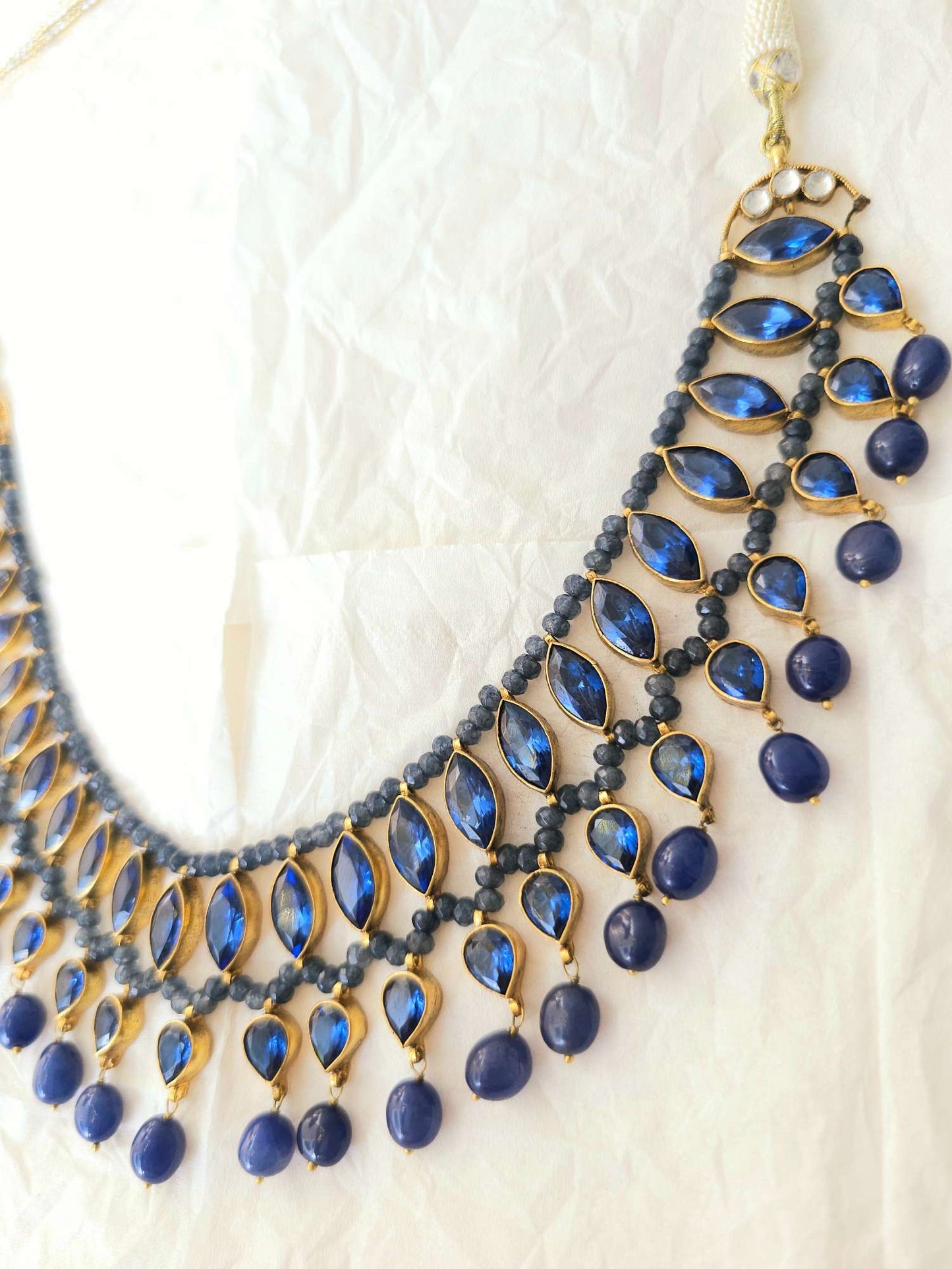 Bluehari admiral necklace