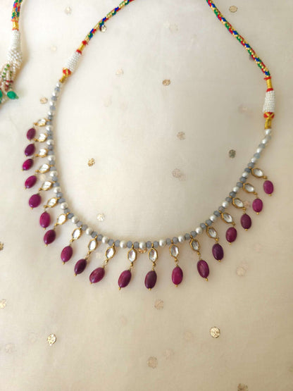 Lake palace ruby necklace