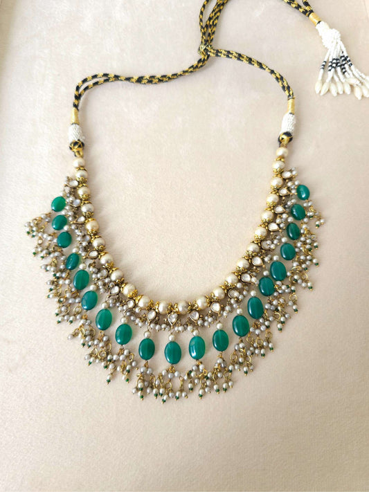 Raas-leela onyx necklace