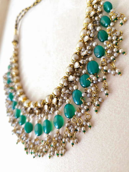 Raas-leela onyx necklace