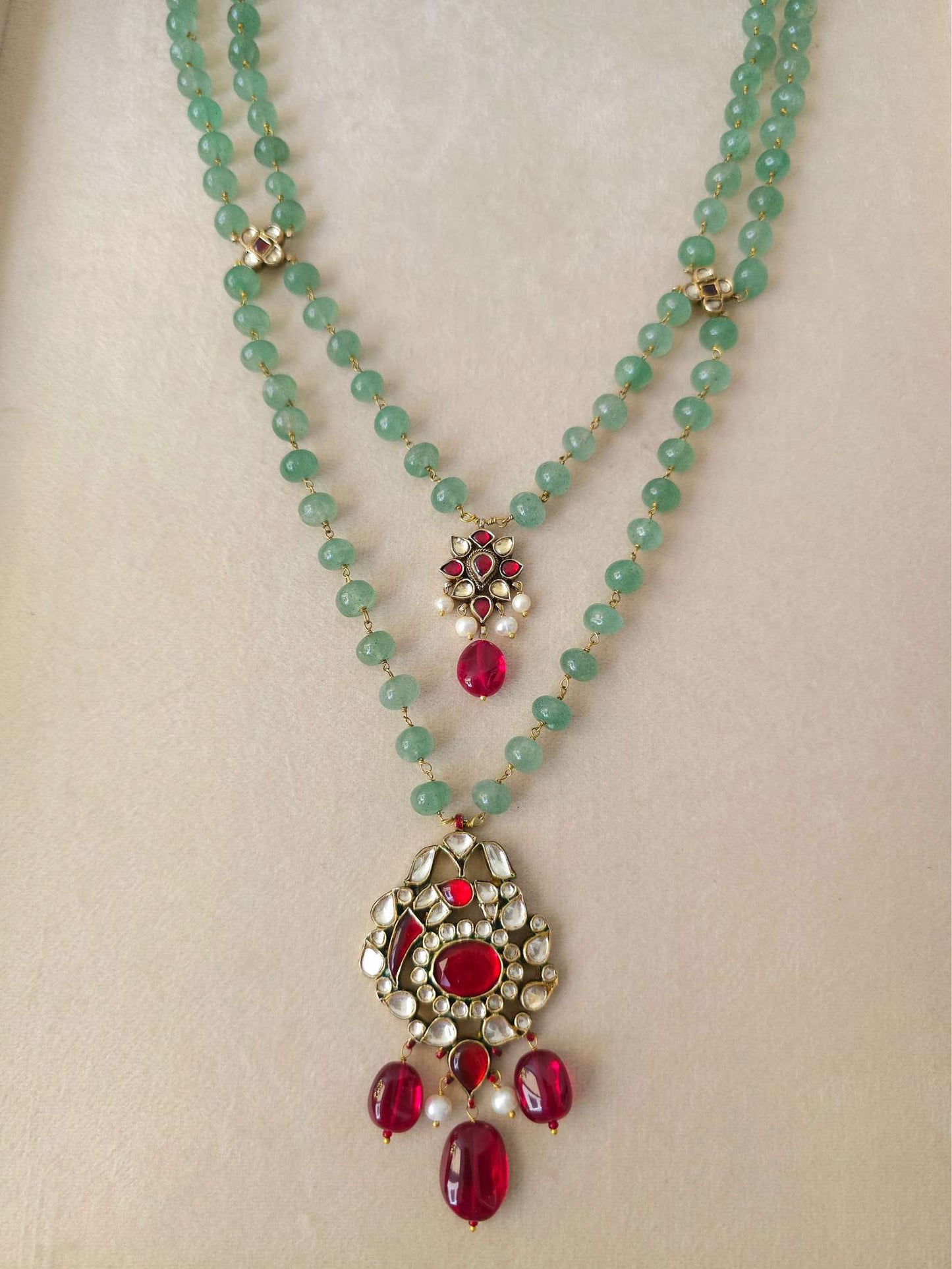 The panna meena antique necklace