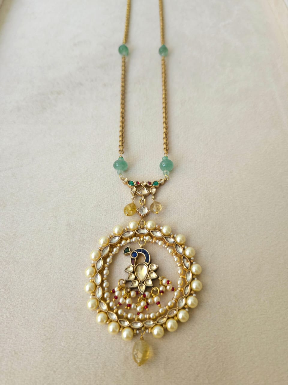 Vintage peacock necklace
