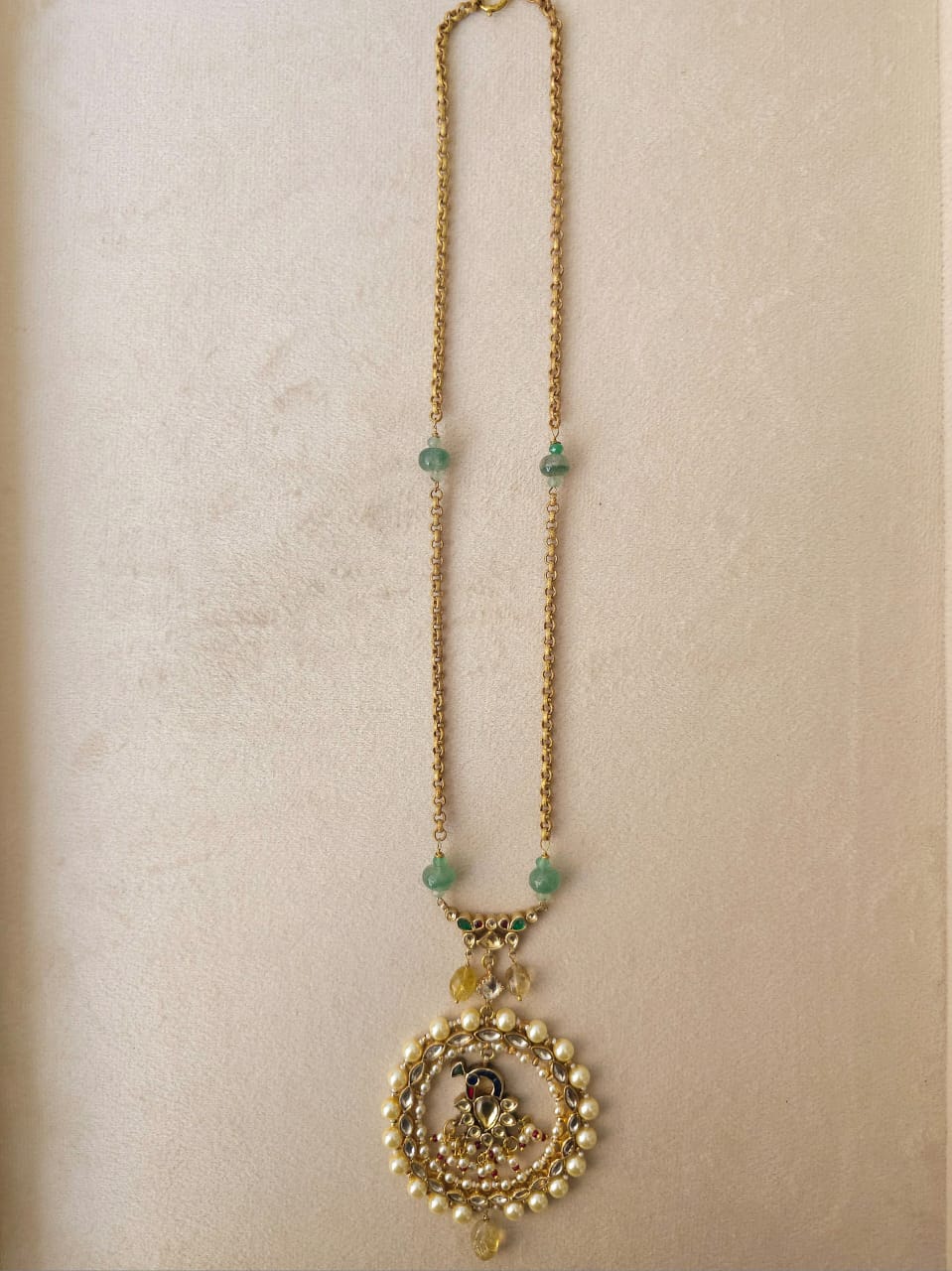 Vintage peacock necklace