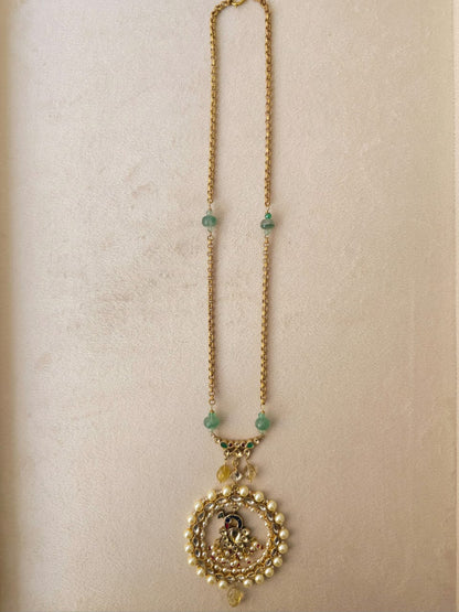 Vintage peacock necklace