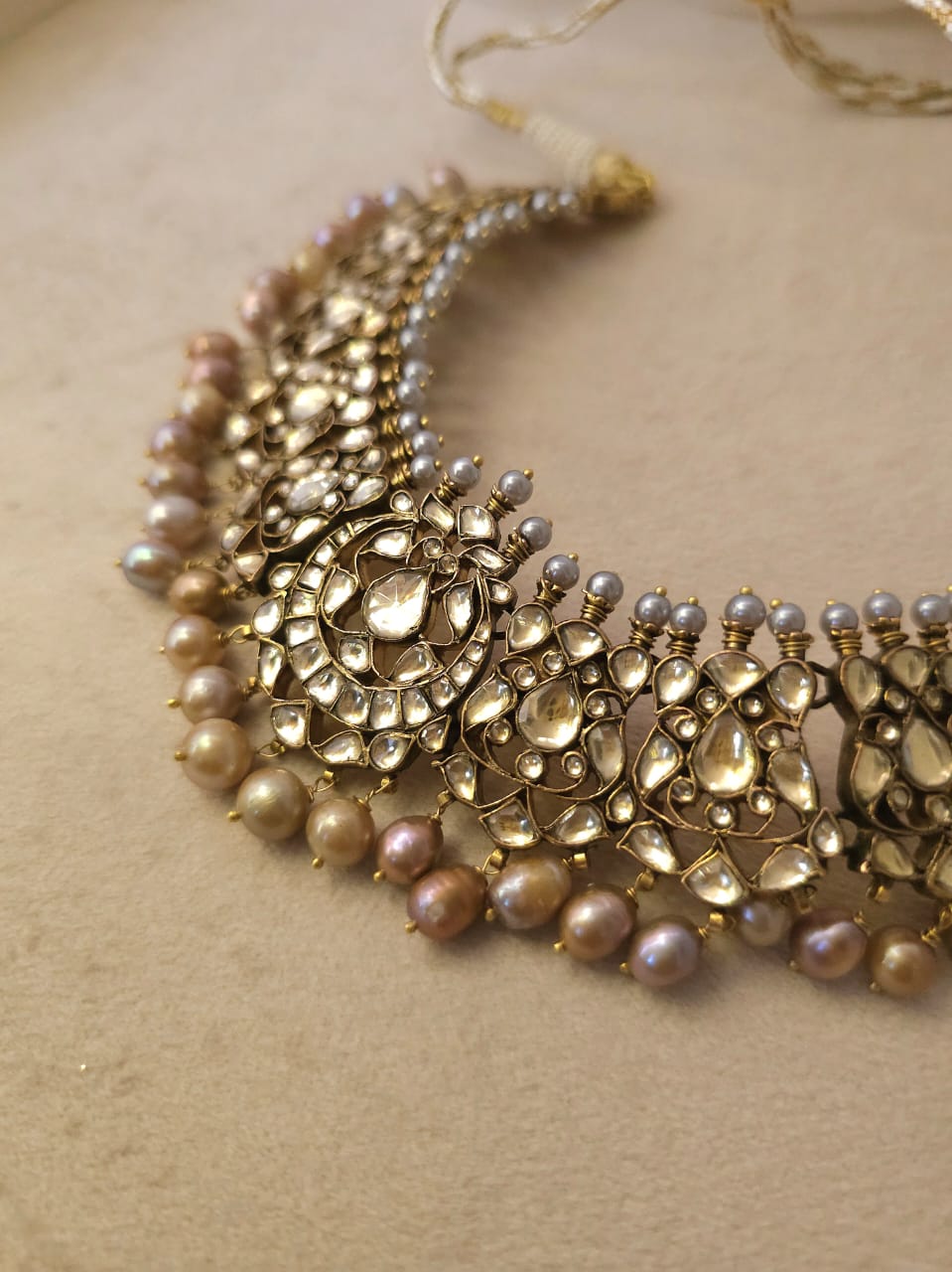 Late 19th century silver necklace set