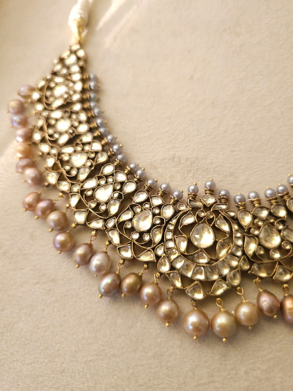 Late 19th century silver necklace set