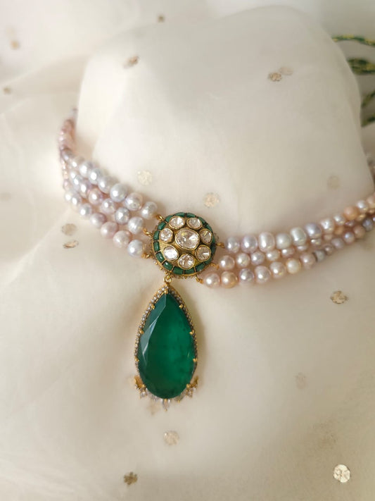 Jayapura silver choker necklace