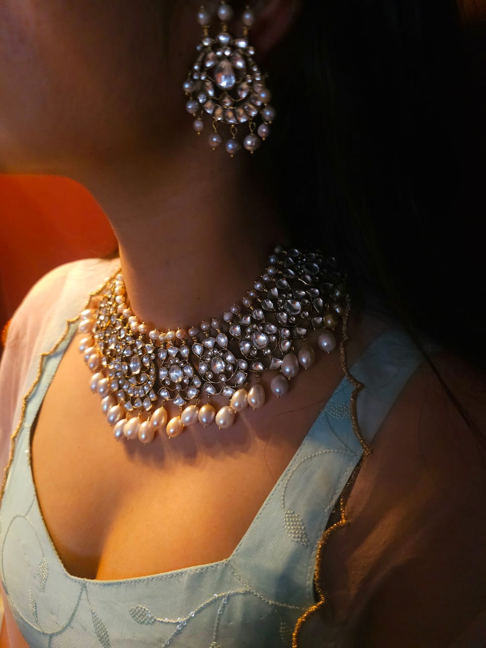 Dream of 19th century silver necklace set