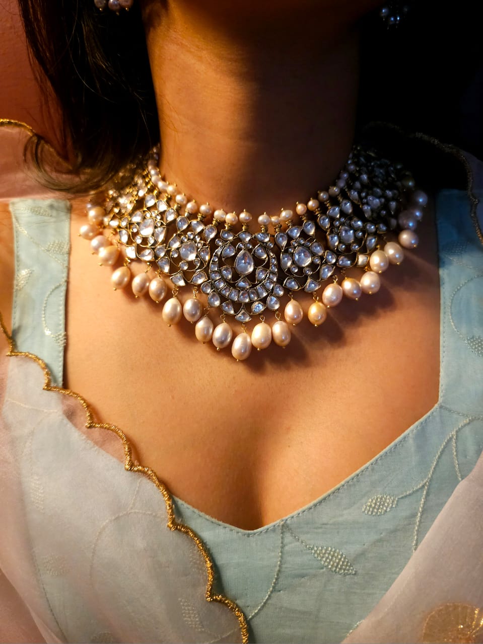 Dream of 19th century silver necklace set