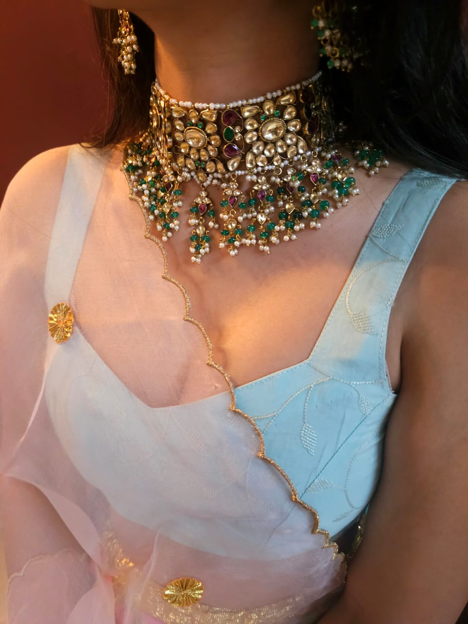 Banarasi choker necklace set