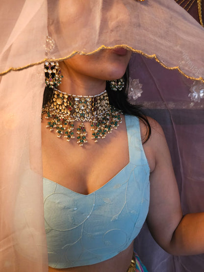 Banarasi choker necklace set