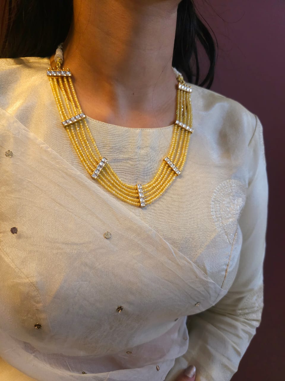 Suvarna kantha necklace