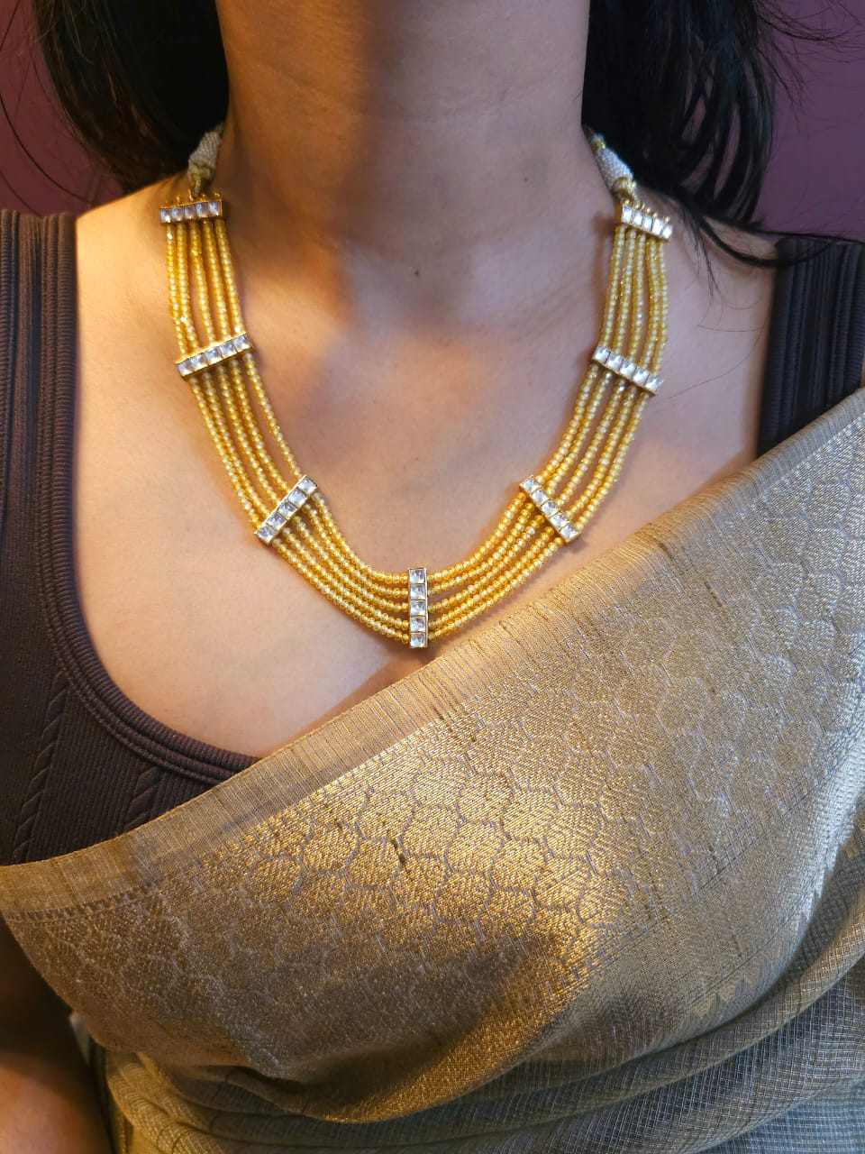 Suvarna kantha necklace