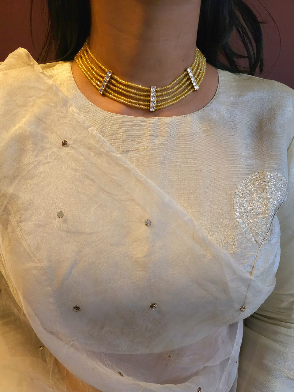 Suvarna kantha necklace