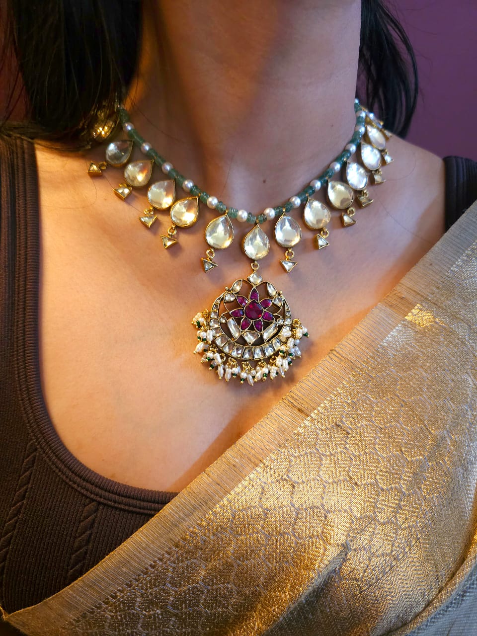 Rhodolite Indus necklace