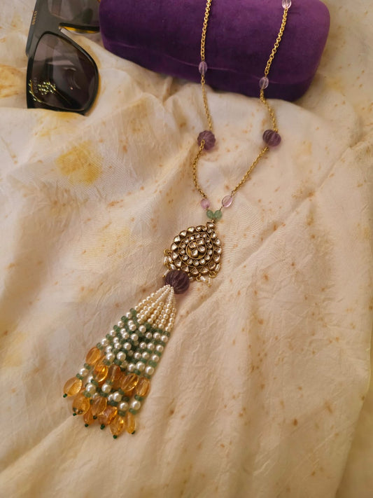 Sunglow tassel necklace