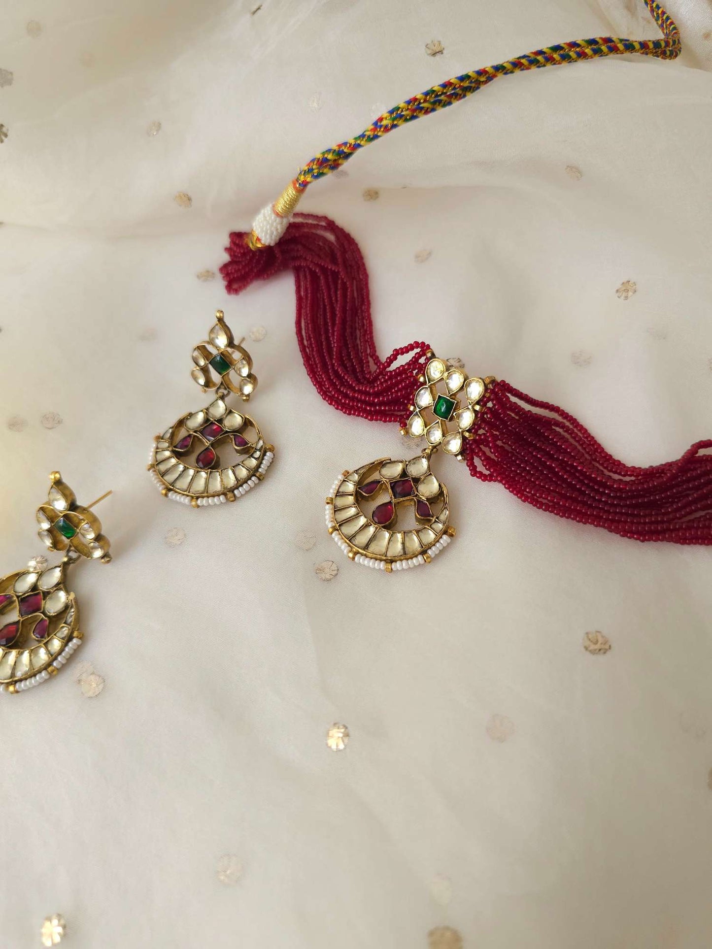 Belasagar cherry necklace set